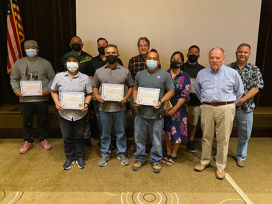Soil and Sediment Control Students Receive Certificates